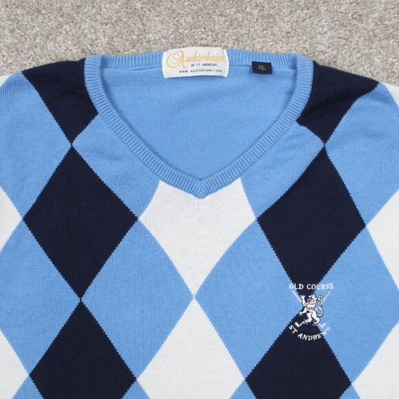 Vintage Auchterlonies Golf Sweater Adult XL Old Course St. Andrews Embroidered - Picture 6 of 13